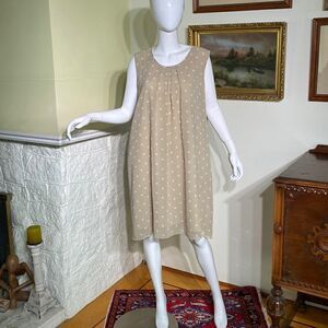 Charlie Paige Polka Dot Sheer A-Line Sleeveless Dress